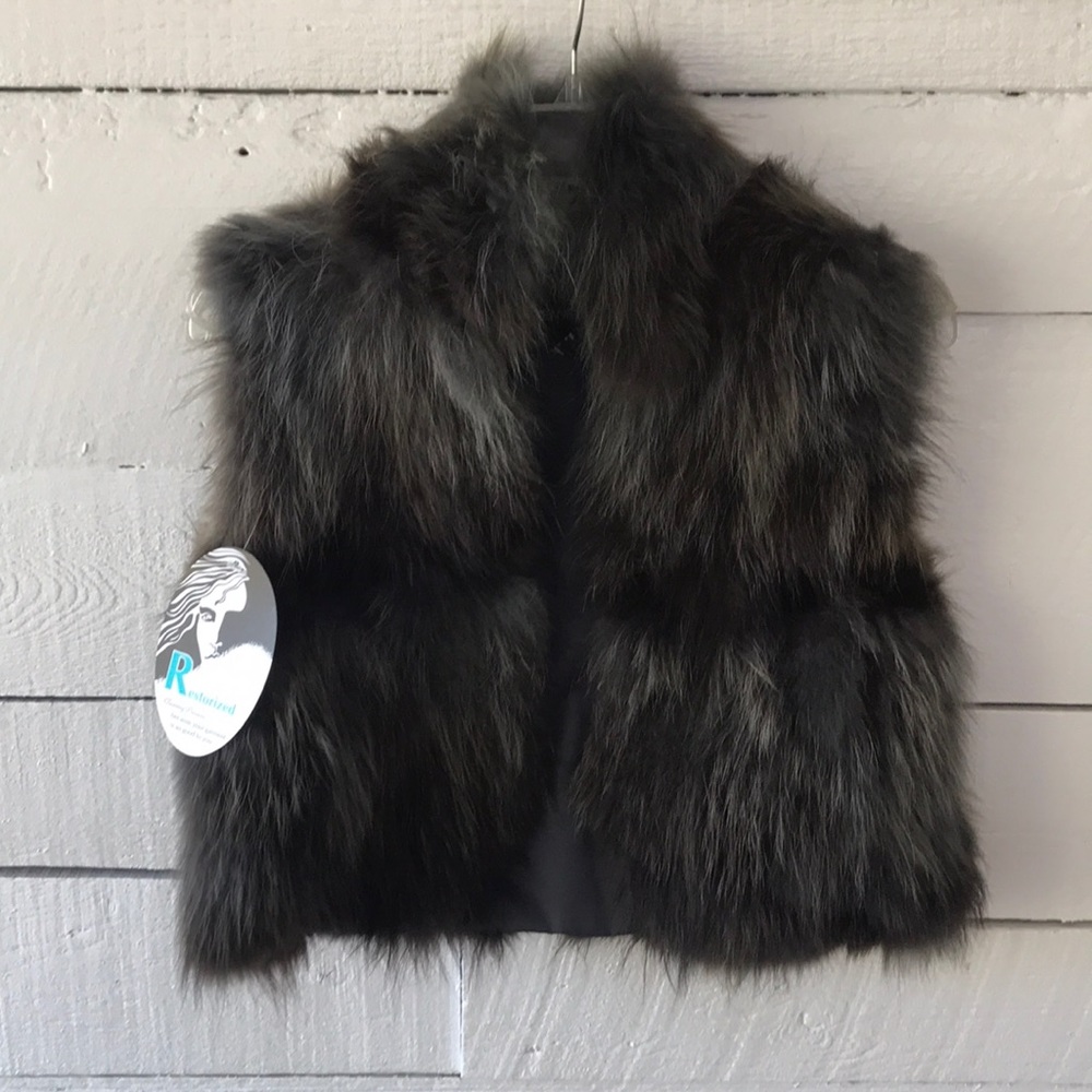 Adrienne Landau Raccoon Fur Vest